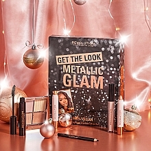 Set, 6 products - Makeup Revolution Get The Look: Metallic Glam Makeup Gift Set — photo N3