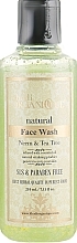 Fragrances, Perfumes, Cosmetics Natural Anti-Acne Face Cleansing Gel with Indian Herbs "Neem & Tea Tree", SLS and paraben free - Khadi Organique Neem&Teatree Face Wash