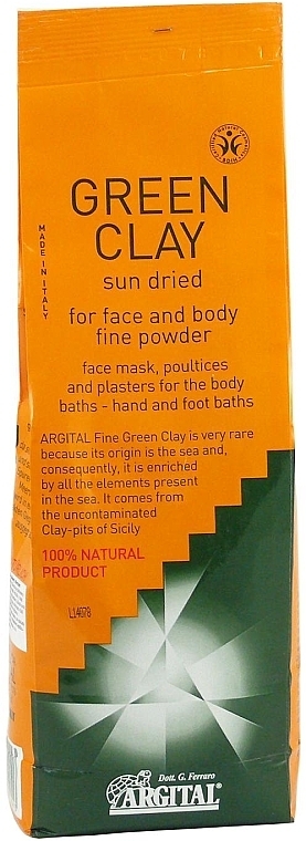 Sun Dried Green Clay for Face, Body & Hair - Argital Green Clay — photo N1