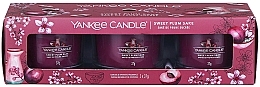Scented Candle Set "Sweet Plum Sake" - Yankee Candle Sweet Plum Sake (candle/3x37g) — photo N2