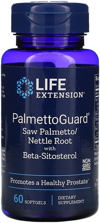 PromotesHealthy Prostate Dietary Supplement - Life Extension PalmettoGuard — photo N1