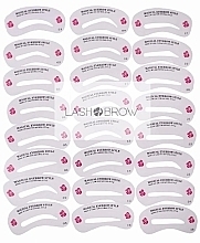 Brow Shaping Stencil, 24 forms - Lash Brow — photo N1