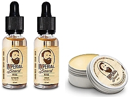 Set - Imperial Beard Ritual Protection Kit (b/oil/30ml + b/oil/30ml + wax/50ml) — photo N1