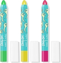 Face & Body Crayon Set - Wet N Wild x Scooby Doo Glow Madness 3 Piece UV Glow Face & Body Crayon Set (crayon/3x3,2g) — photo N4