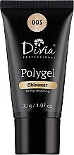 Fragrances, Perfumes, Cosmetics Shimmery Nail Extensions Polygel - Divia Polygel Shimmer