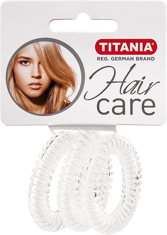 Anti Ziep Hair Ties, large, transparent - Titania — photo N2