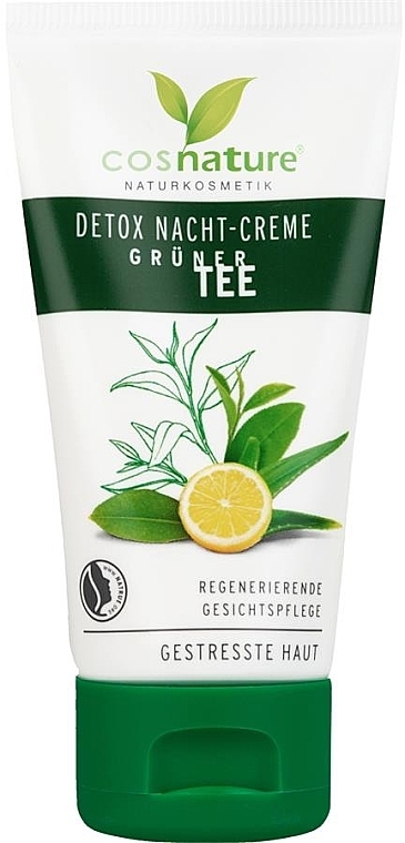 Night Face Cream "Detox" - Cosnature Night Cream Detox Green Tea — photo N2