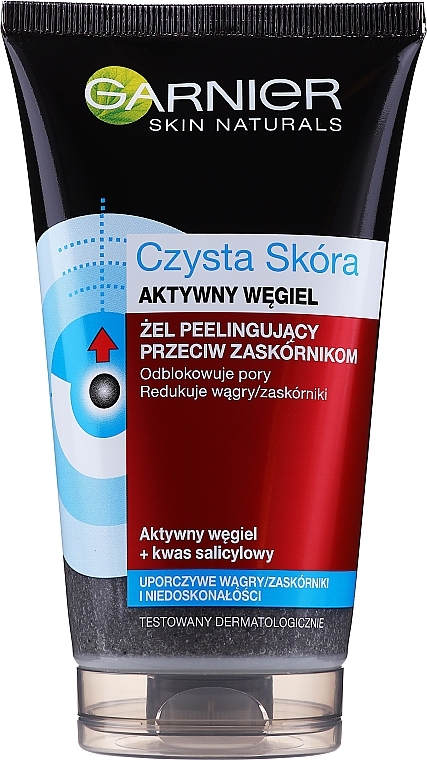 Exfoliating Scrub with Activated Charcoal - Garnier Ultra Skin Naturals Chistaya Kozha Aktiv — photo N1