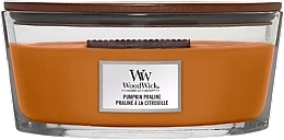 Scented Candle in Glass - Woodwick Pumpkin Praline Scented Candle — photo N2
