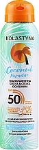Fragrances, Perfumes, Cosmetics Protective Face & Body Transparent Dry Spray - Kolastyna Coconut Paradise SPF50