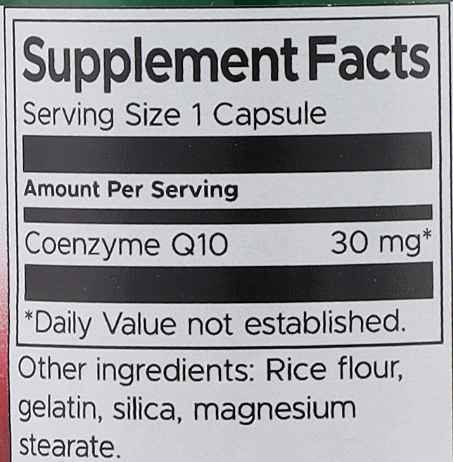 Coenzyme Q10 Dietary Supplement, 30 mg - Swanson CoQ10 — photo N4