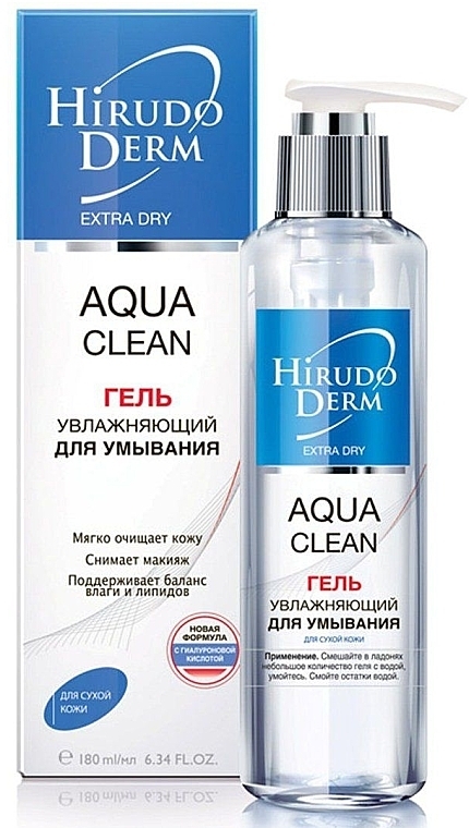 Moisturizing Face Cleansing Gel - Hirudo Derm Aqua Clean — photo N1