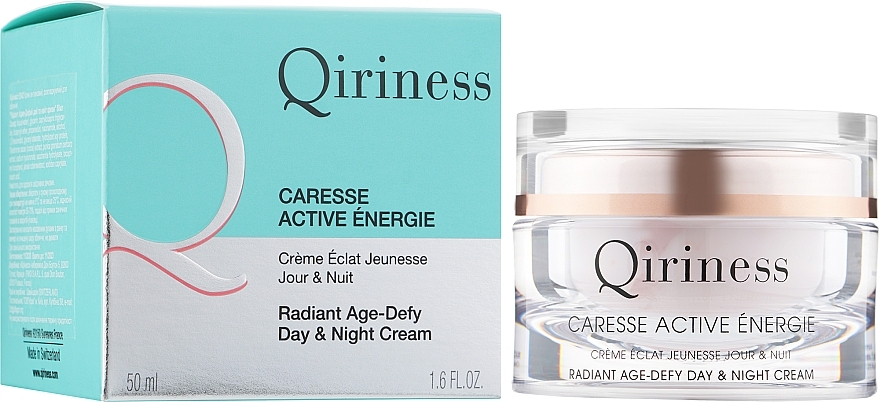 Smoothing Face Cream 'Energy & Glow' - Qiriness Caresse Active Enegie Radiant Age-Defy Day&Night Cream — photo N2