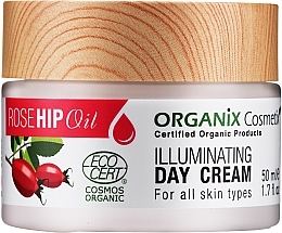 Fragrances, Perfumes, Cosmetics Day Cream - Organix Cosmetix Rose Hip Oil Illuminating Day Cream