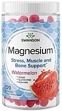 スイカ味クエン酸マグネシウム グミ サプリメント - Swanson Magnesium Gummies Watermelon — photo N1