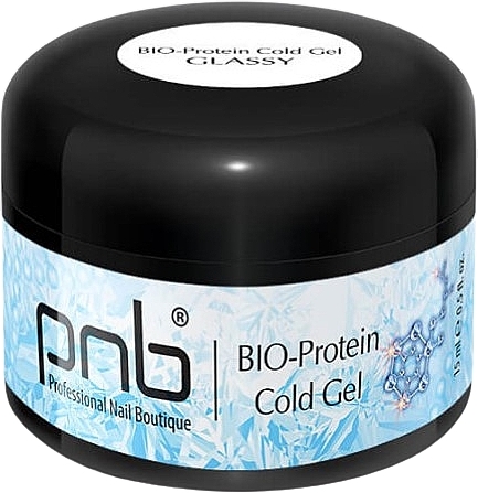 Cold Nail Gel with Protein, glass - PNB BIO-Protein Cold Gel Glassy — photo N1