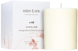Fragrances, Perfumes, Cosmetics Magnolia & Black Currant Scented Candle - Ester & Erik Scented Candle Refill Magnolia & Blackcurrant #51 (refill)