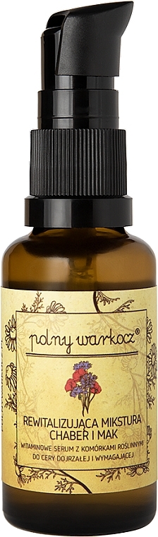 Face Serum "Cornflower & Poppy Seed Mix" - Polny Warkocz — photo N1