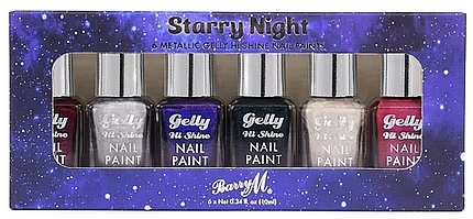 Nail Polish Set, 6 pcs - Barry M Starry Night Nail Paint Gift Set — photo N1