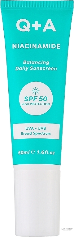 Balancing Face Sunscreen - Q+A Niacinamide Balancing Daily Sunscreen SPF 50 — photo N1