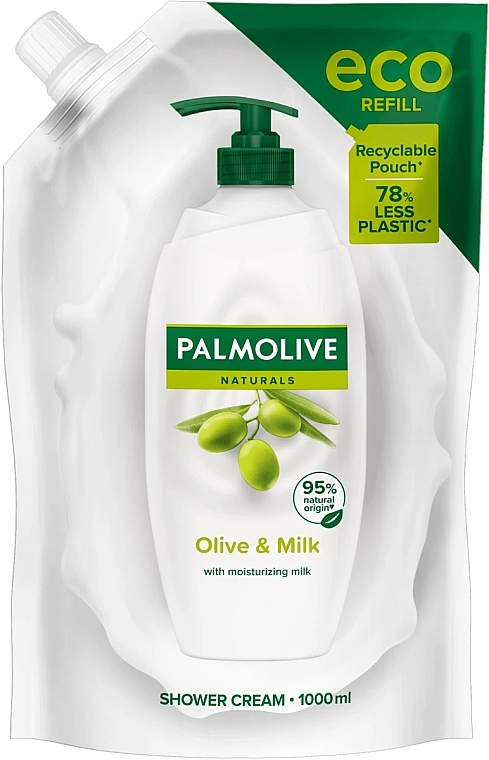 Shower Gel - Palmolive Naturals Olive And Milk Shower Cream (doypack) — photo N1