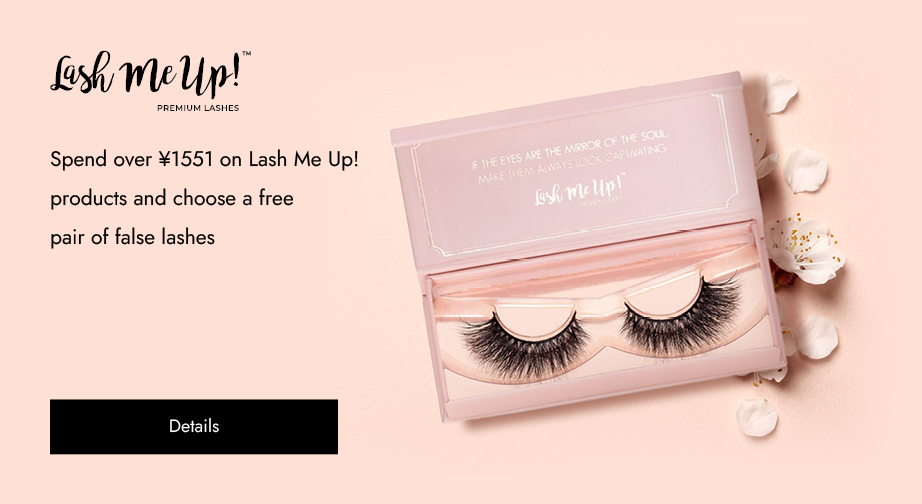 Spend over ¥1551 on Lash Me Up! products and choose a free pair of false lashes