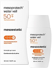 Sunscreen Face Emulsion - Mesoestetic Mesoprotech Water Veil SPF 50+ — photo N2