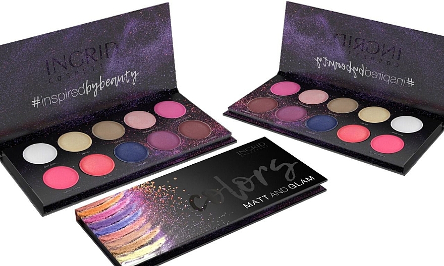 Eyeshadow Palette - Ingrid Cosmetics Colors Matt & Glam Palette — photo N2