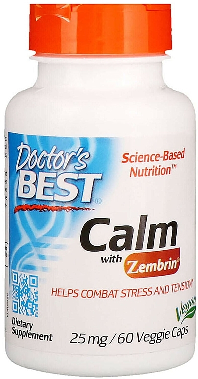 Dietary Supplement "Calm" - Doctor's Best Calm with Zembrin — photo N1