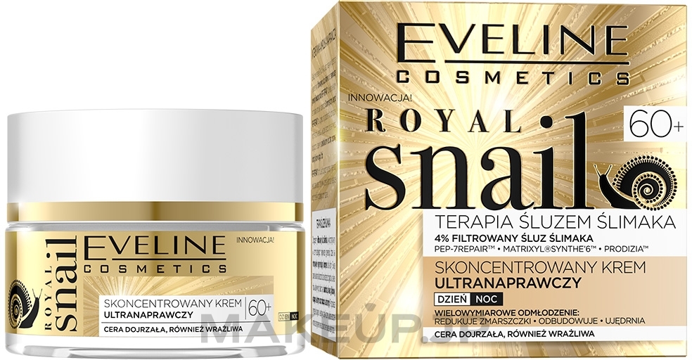 Face Cream - Eveline Cosmetics Royal Snail 60+ — photo 50 ml