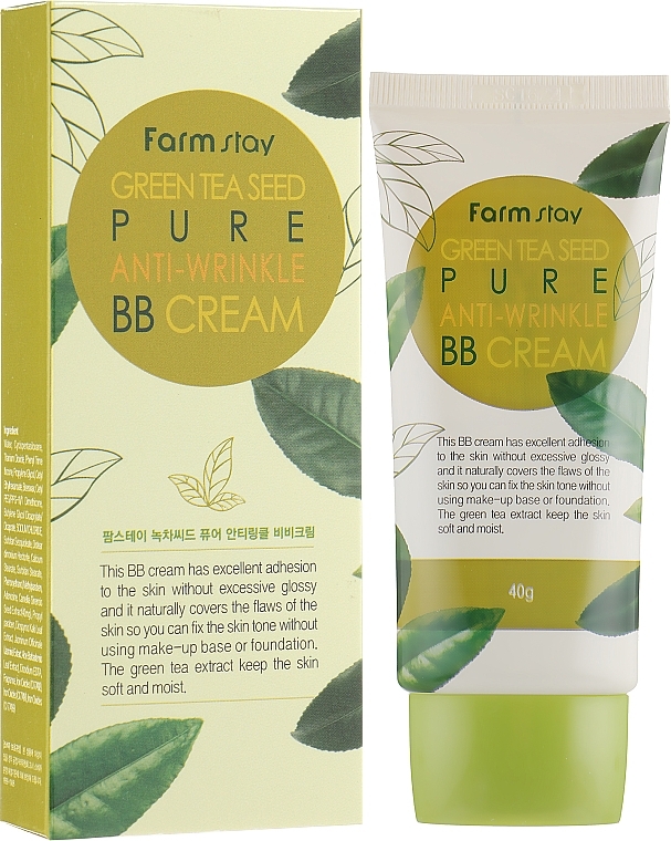 Green Tea Seed BB Cream - FarmStay Green Tea Seed Pure Anti-Wrinkle BB Cream — photo N1