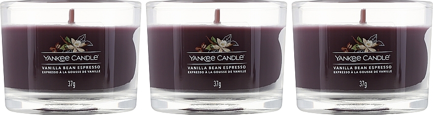 Set - Yankee Candle Vanilla Bean Espresso (candle/3x37g) — photo N2
