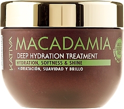 Intensive Moisturizing Mask for Normal & Damaged Hair - Kativa Macadamia Deep Hydrating Treatment — photo N1