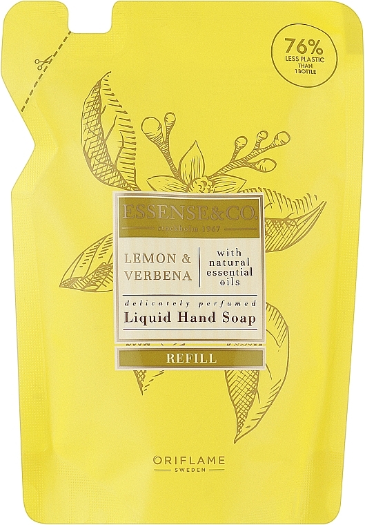 Lemon & Verbena Liquid Hand Soap - Oriflame Essense & Co Lemon & Verbena Refill — photo N1