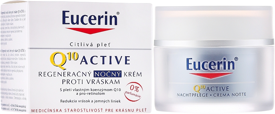 Anti-Aging Facial Night Cream - Eucerin Q10 Active Night Cream  — photo N1