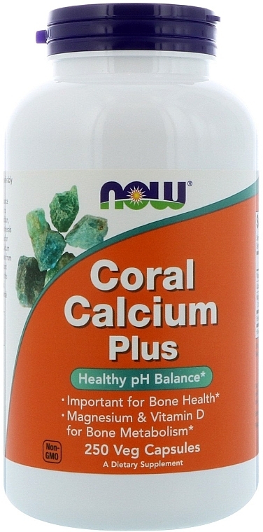 Coral Calcium Dietary Supplement - Now Foods Coral Calcium Plus — photo N4