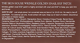 Hydrogel Gold & Snail Eye Patches - The Skin House Wrinkle Golden Snail EGF Patch — photo N3