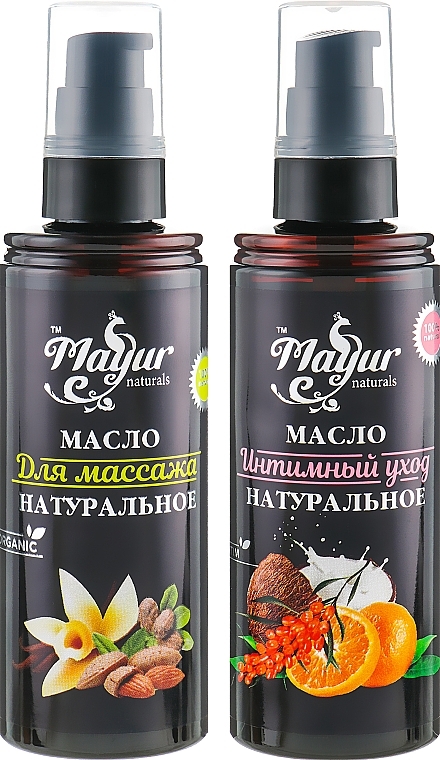 Massage & Intimate Care Gift Set - Mayur (b/oil/120ml + intim/oil/120ml) — photo N1