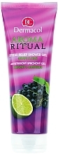 Anti-Stress Shower Gel "Grape and Lime" - Dermacol Body Aroma Ritual Stress Relief Shower Gel Grap & Lime — photo N1