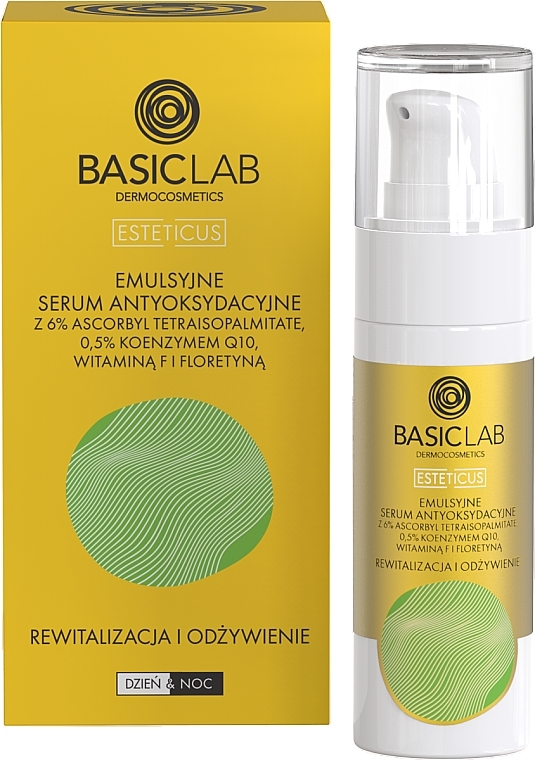 Antioxidant Serum with 6% Ascorbyl Tetraisopalmitate - BasicLab Dermocosmetics Esteticus Face Serum 6% Ascorbyl Tetraisopalmitate — photo N4