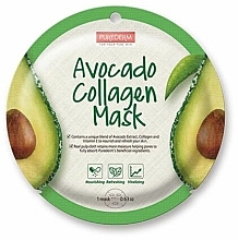 Fragrances, Perfumes, Cosmetics Sheet Mask - Purederm Avocado Collagen Mask