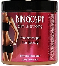 Fragrances, Perfumes, Cosmetics Thermogel with Strengthening Complex and Mud - BingoSpa Slim & Strong Thermogel For Body Firming Booster Peat Extract