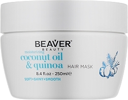 Fragrances, Perfumes, Cosmetics Moisturizing Coconut Oil Mask for Dry Hair - Beaver Professional Coconut Oil & Quinoa Moisturizing Hair Mask