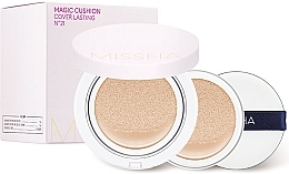 Fragrances, Perfumes, Cosmetics Set - Missha M Magic Cushion Cover Lasting (cusion/15g + refill/15g + puff)