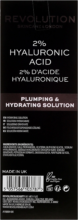 Plumping & Hydrating Serum - Makeup Revolution Skincare Plumping & Hydrating Serum 2% Hyaluronic Acid  — photo N3