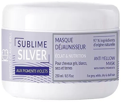 Anti-Yellow Hair Mask - Institut Claude Bell Sublime Silver Brightening and Nourishing Mask — photo N1