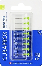 Fragrances, Perfumes, Cosmetics Interdental Brush Set "Prime Refill", CPS 1,1 -5,0 mm, no holder, 8pcs, green lime - Curaprox