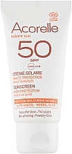 Facial Sun Cream with Powder Effect - Acorelle Sunscreen High Protection SPF50 — photo N2
