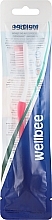 Fragrances, Perfumes, Cosmetics Toothbrush, medium, pink and white - Wellbee