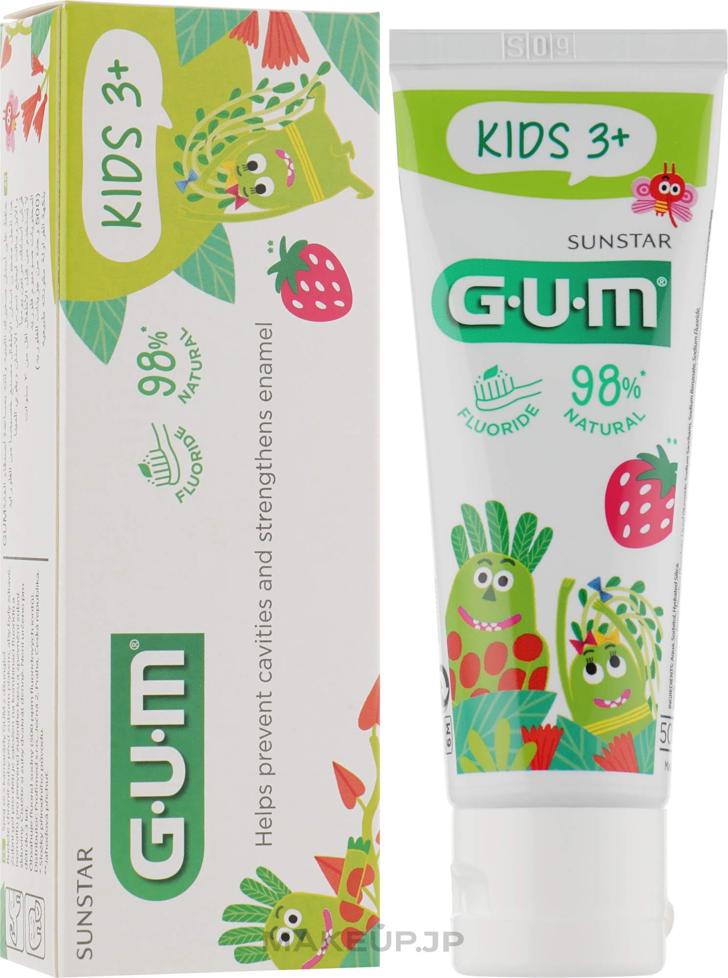 Kids Gel Toothpaste with Strawberry Flavor - G.U.M Kids Monster — photo 50 ml